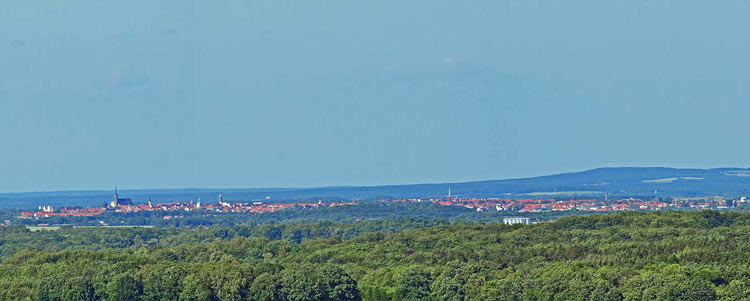 Bautzen Panoramabild. Blick in Richtung Norden bis in Richtung Osten. Fotografie von Lothar Seifert
