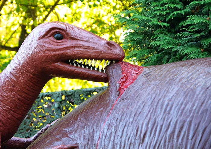 Dinosaurier lebten vor vielen Millionen Jahren. Fotografie von Lothar Seifert