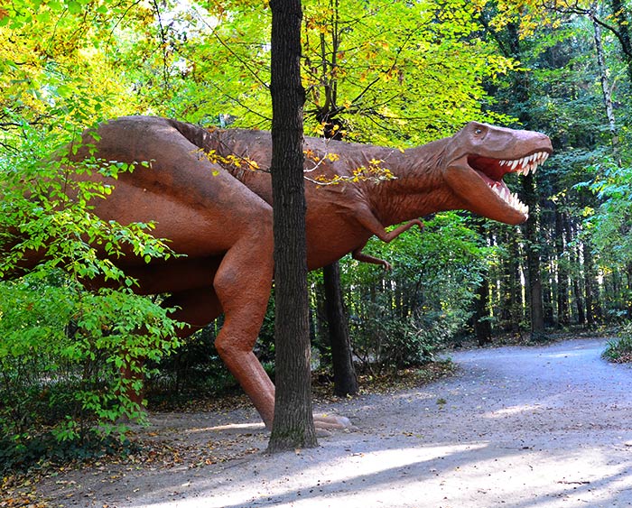 Tyrannosaurus Rex ist der bekannteste Saurier. Der Saurier war der größte Fleischfresser. Fotografie von Lothar Seifert