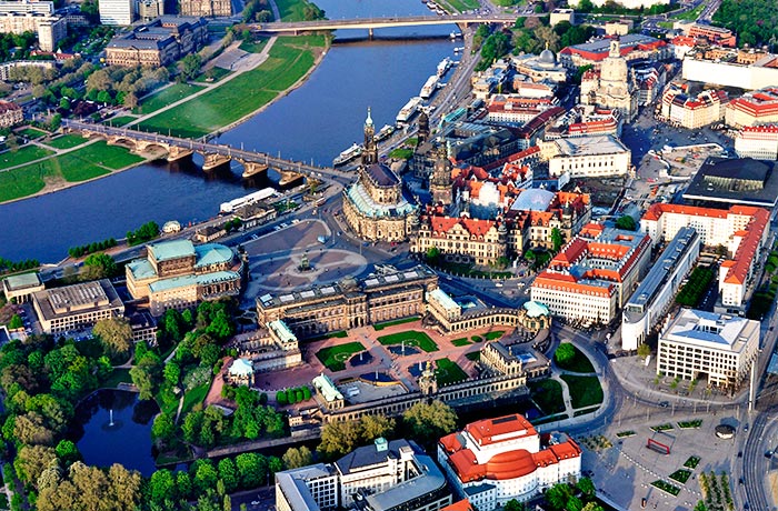Bild Grußkarte Dresden Altstadt Grüße
