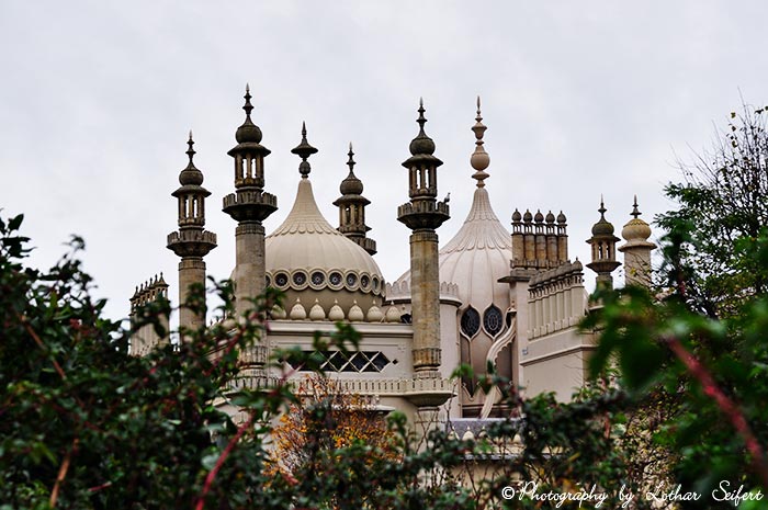 Royal Pavilion in Brighton an der Südküste von England. Fotografie von Lothar Seifert