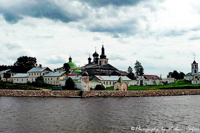 Bild Grukarte Goritsy Weier See Klosterfestung Kirillo Beloserski