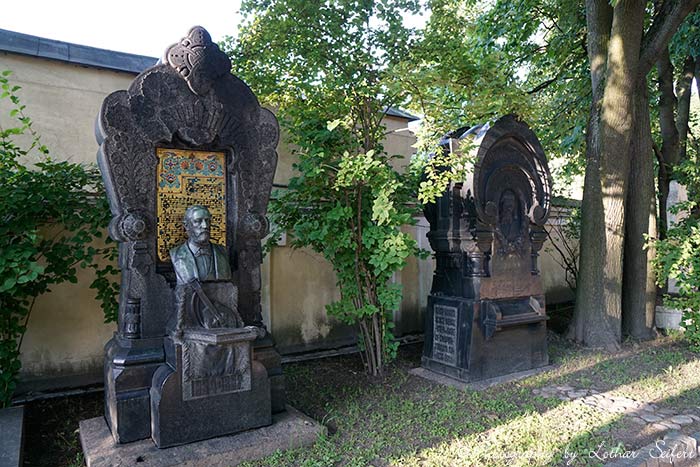 Boodin Musorgsky Grab auf dem Tichwiner Friedhof. Fotografie von Lothar Seifert