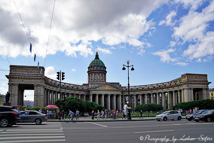 Kasaner Kathedrale von Sankt Petersburg. Fotografie von Lothar Seifert