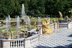 Schloss Peterhof Wasserfontänen