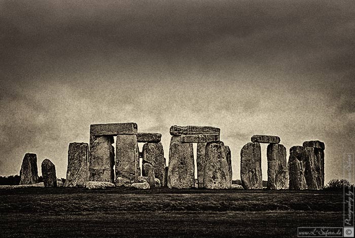 Stonehenge Bild aus der längst vergangenen Zeit unserer Vorfahren. Fotografie von Lothar Seifert